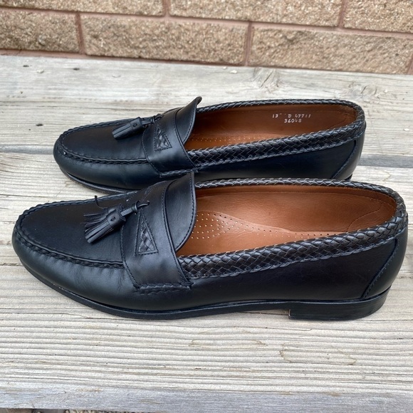 Allen Edmonds MAXFIELD Tassel Loafer Leather USA Made Black Size 13 D main image 5